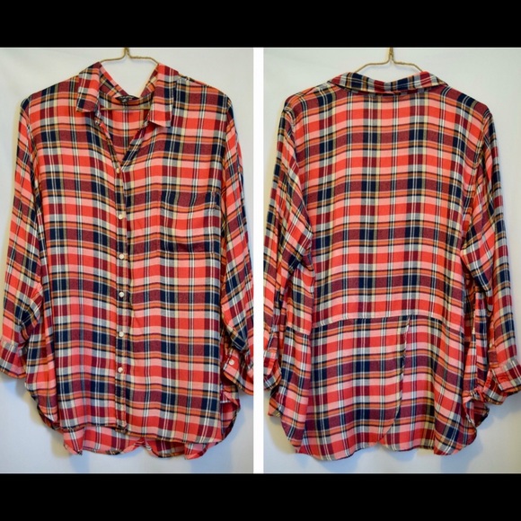 Lucky Brand Tops - Lucky Brand Bungalow Flannel Blouse